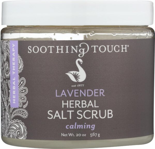 Soothing Touch Herbal Salt Scrub, Lavender - 20 Oz