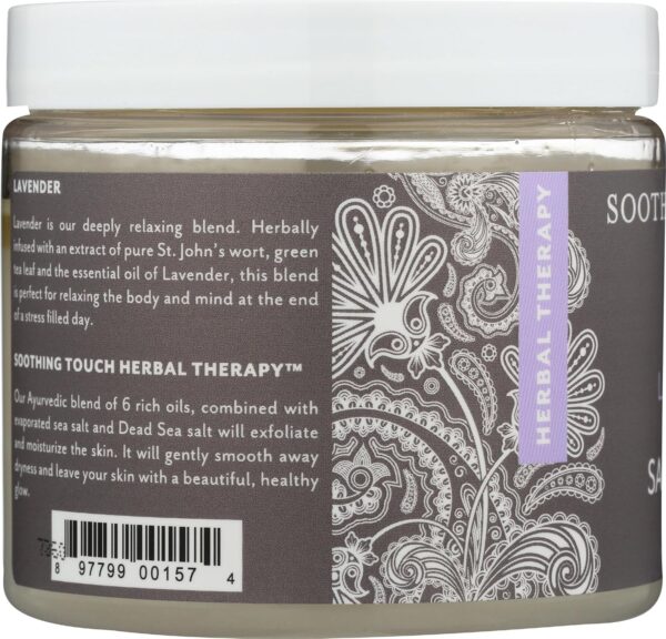 Soothing Touch Herbal Salt Scrub, Lavender - 20 Oz - Image 5