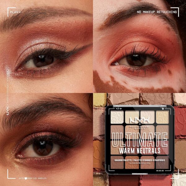 NYX PROFESSIONAL MAKEUP, Ultimate Shadow Palette, Eyeshadow Palette - Warm Neutrals - Image 5